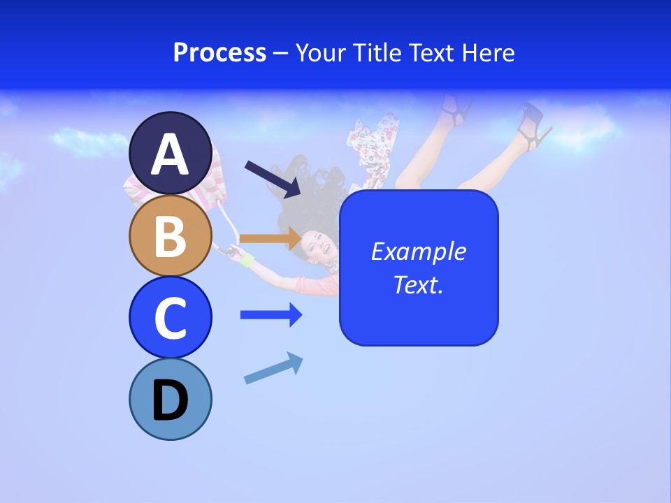 Cartoon Model Grass PowerPoint Template