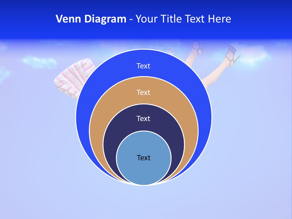 Cartoon Model Grass PowerPoint Template