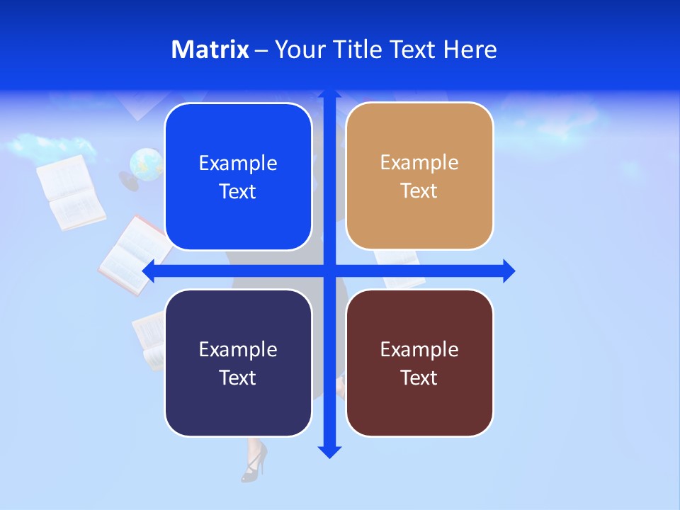 School University Textbook PowerPoint Template