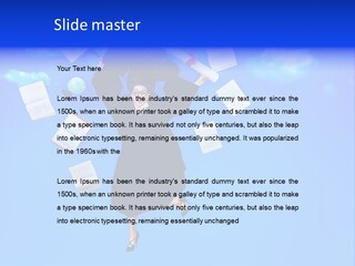 School University Textbook PowerPoint Template