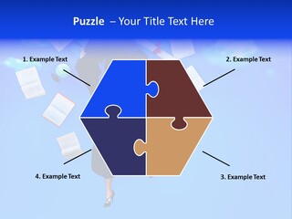 School University Textbook PowerPoint Template