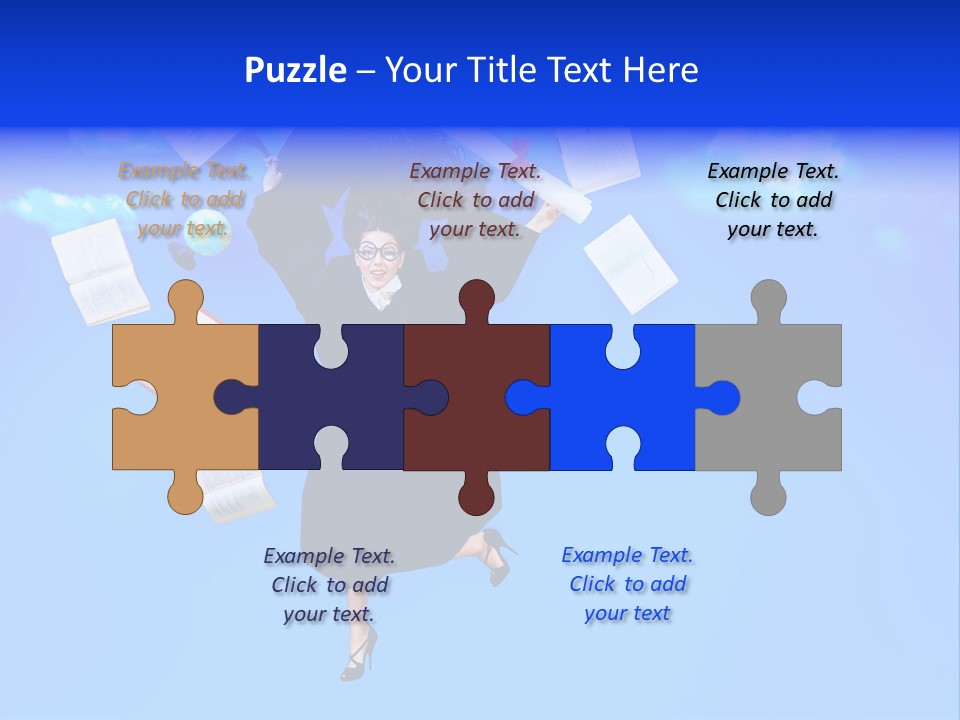 School University Textbook PowerPoint Template