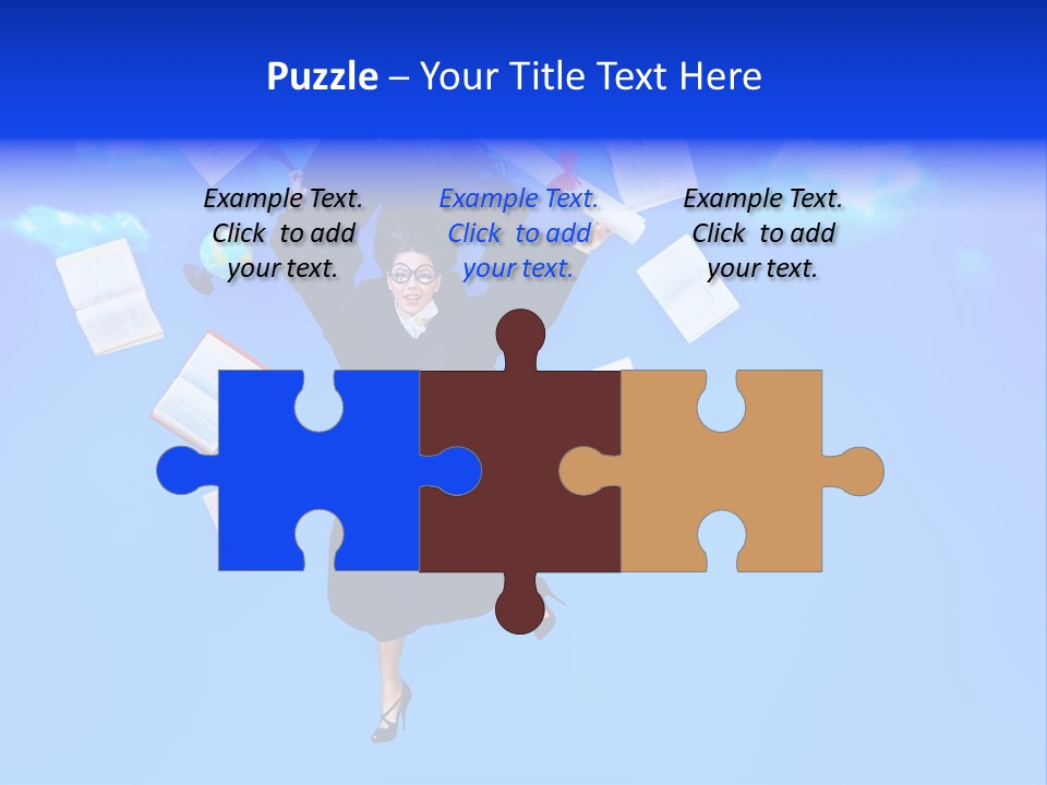 School University Textbook PowerPoint Template