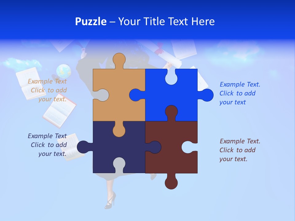 School University Textbook PowerPoint Template