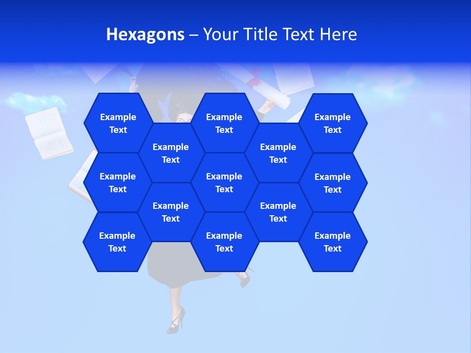 School University Textbook PowerPoint Template