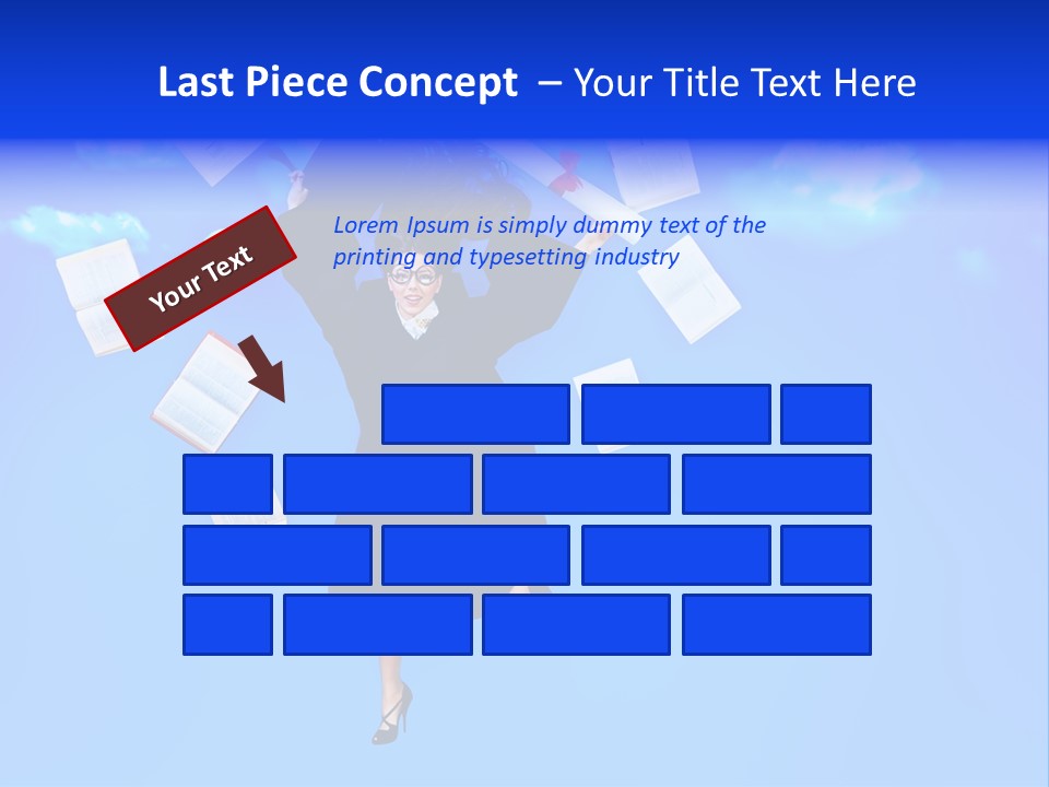 School University Textbook PowerPoint Template