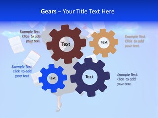 School University Textbook PowerPoint Template