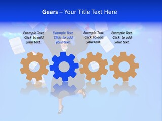 School University Textbook PowerPoint Template