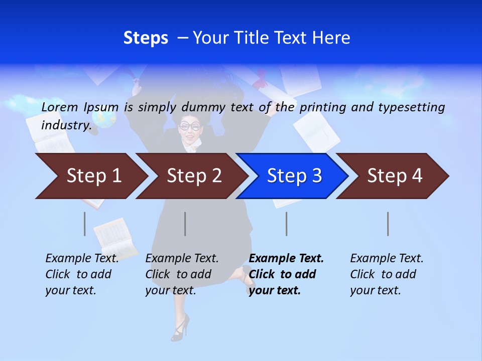 School University Textbook PowerPoint Template
