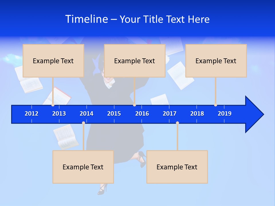 School University Textbook PowerPoint Template