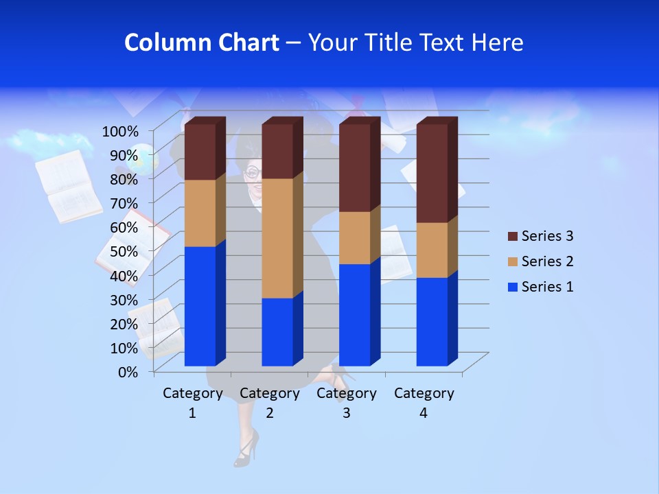School University Textbook PowerPoint Template