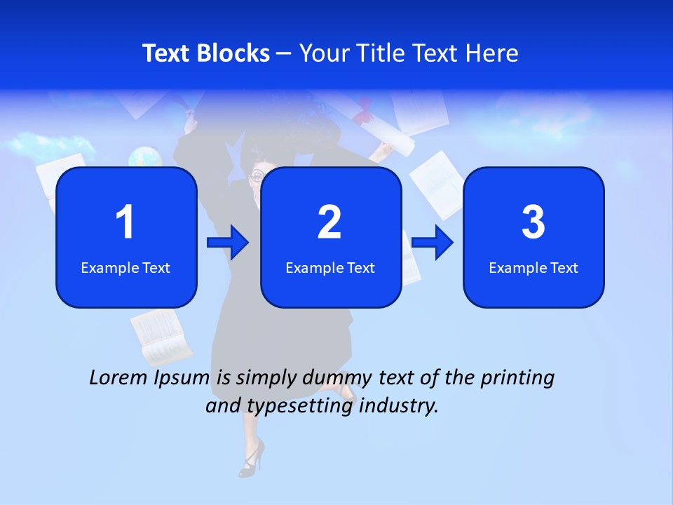 School University Textbook PowerPoint Template
