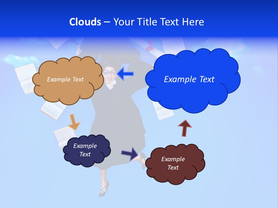 School University Textbook PowerPoint Template