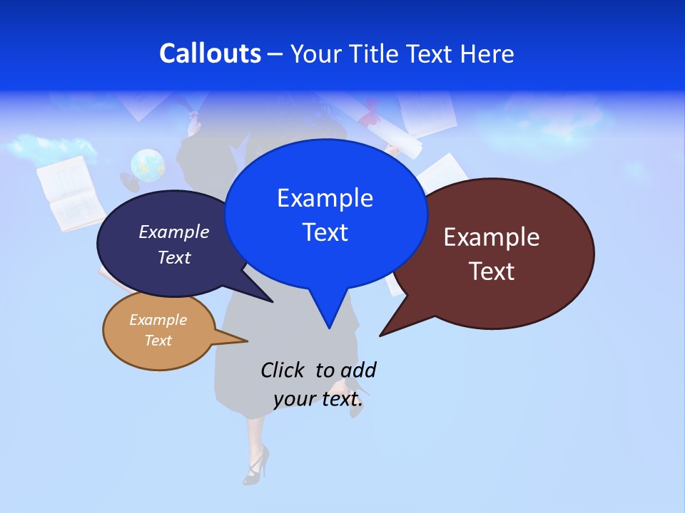 School University Textbook PowerPoint Template