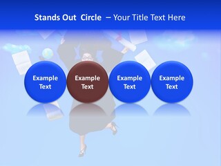 School University Textbook PowerPoint Template