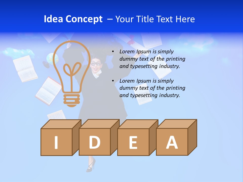 School University Textbook PowerPoint Template