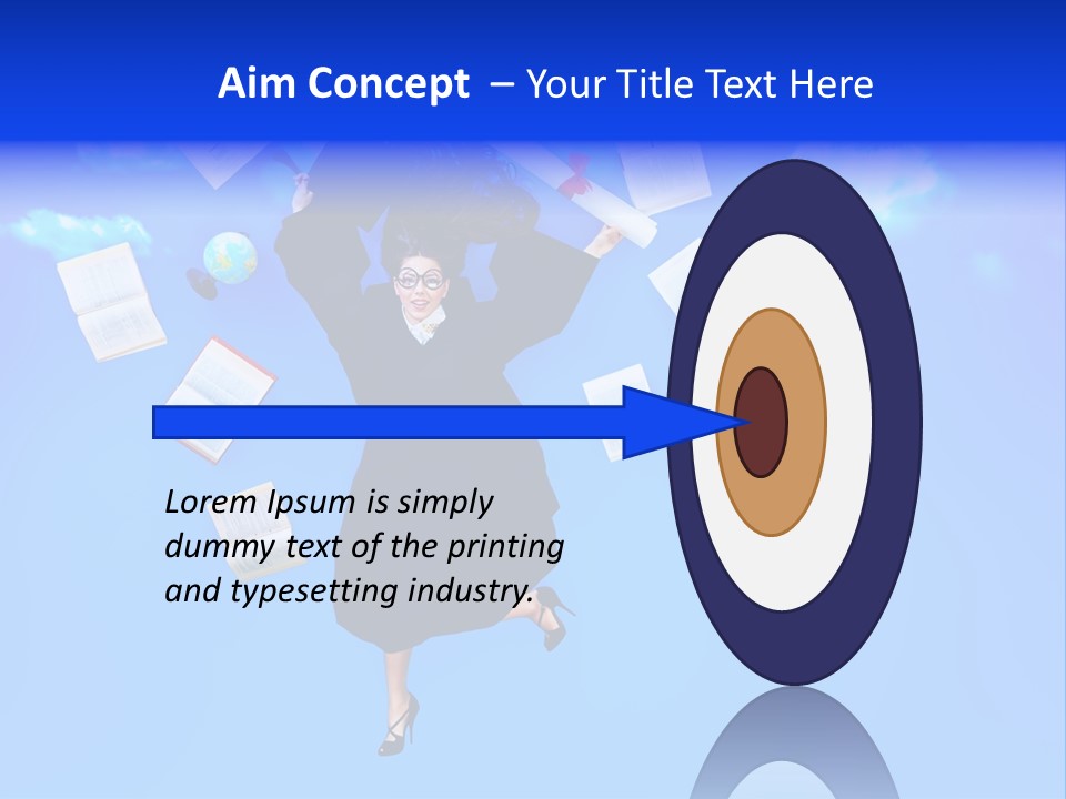 School University Textbook PowerPoint Template