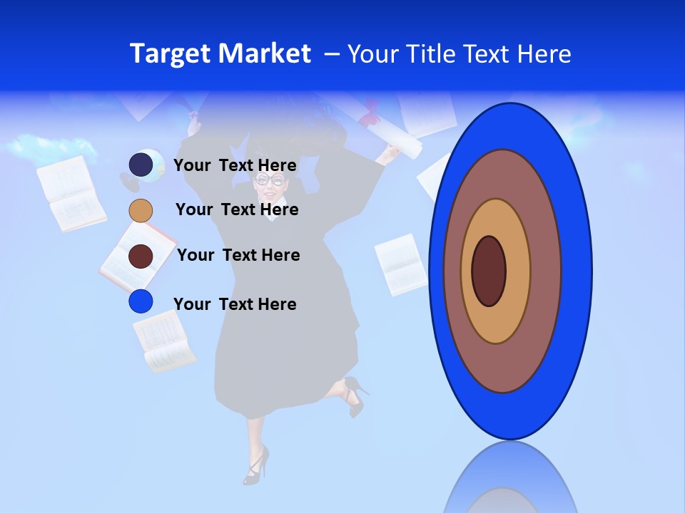 School University Textbook PowerPoint Template