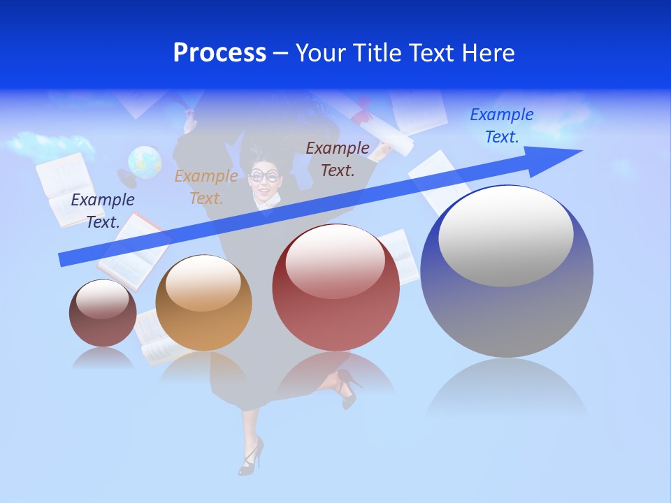 School University Textbook PowerPoint Template