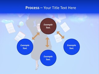 School University Textbook PowerPoint Template