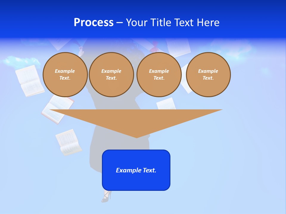 School University Textbook PowerPoint Template