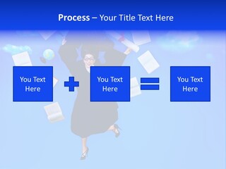 School University Textbook PowerPoint Template