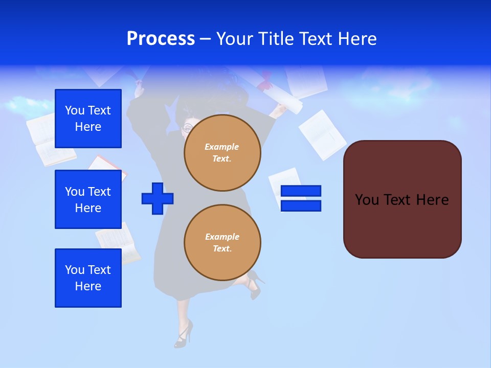 School University Textbook PowerPoint Template