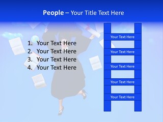 School University Textbook PowerPoint Template