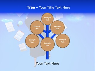 School University Textbook PowerPoint Template