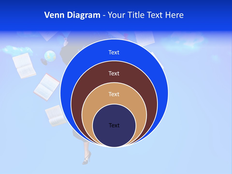 School University Textbook PowerPoint Template