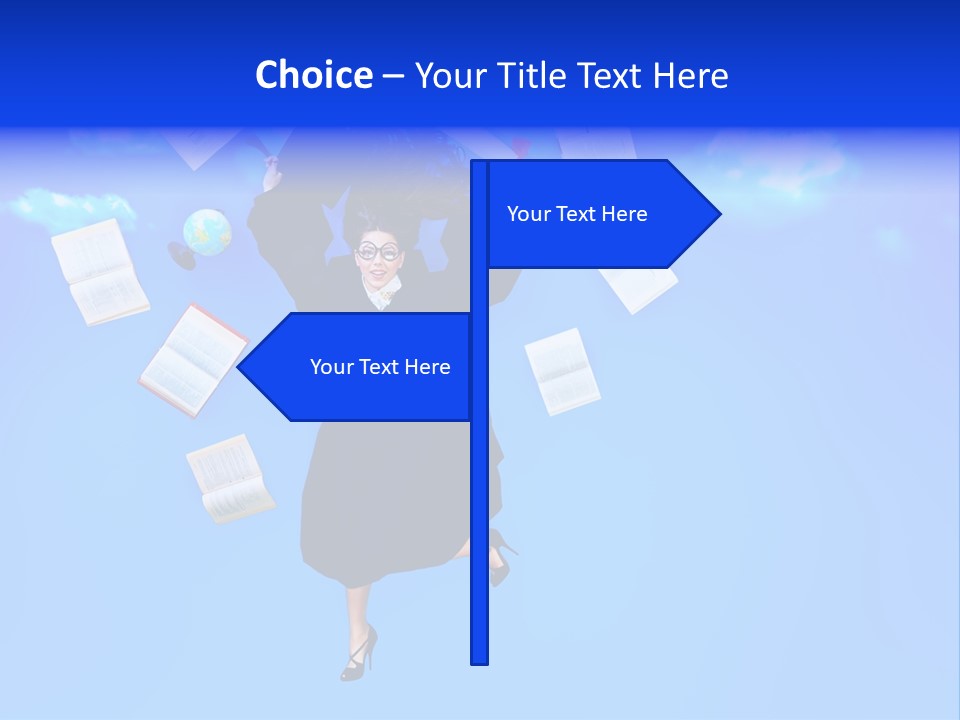 School University Textbook PowerPoint Template