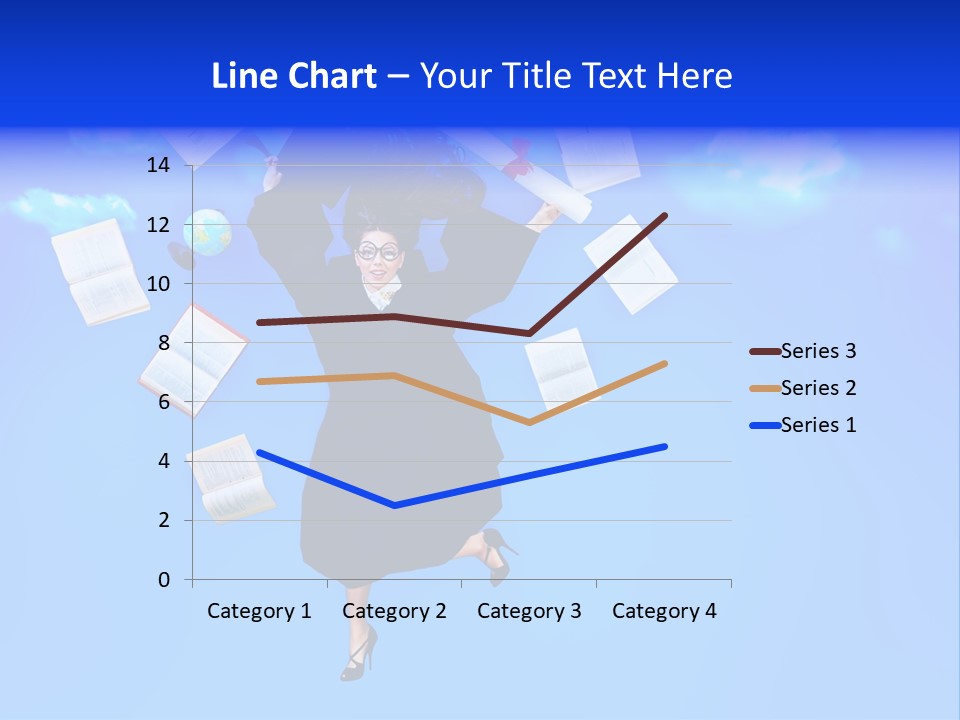 School University Textbook PowerPoint Template