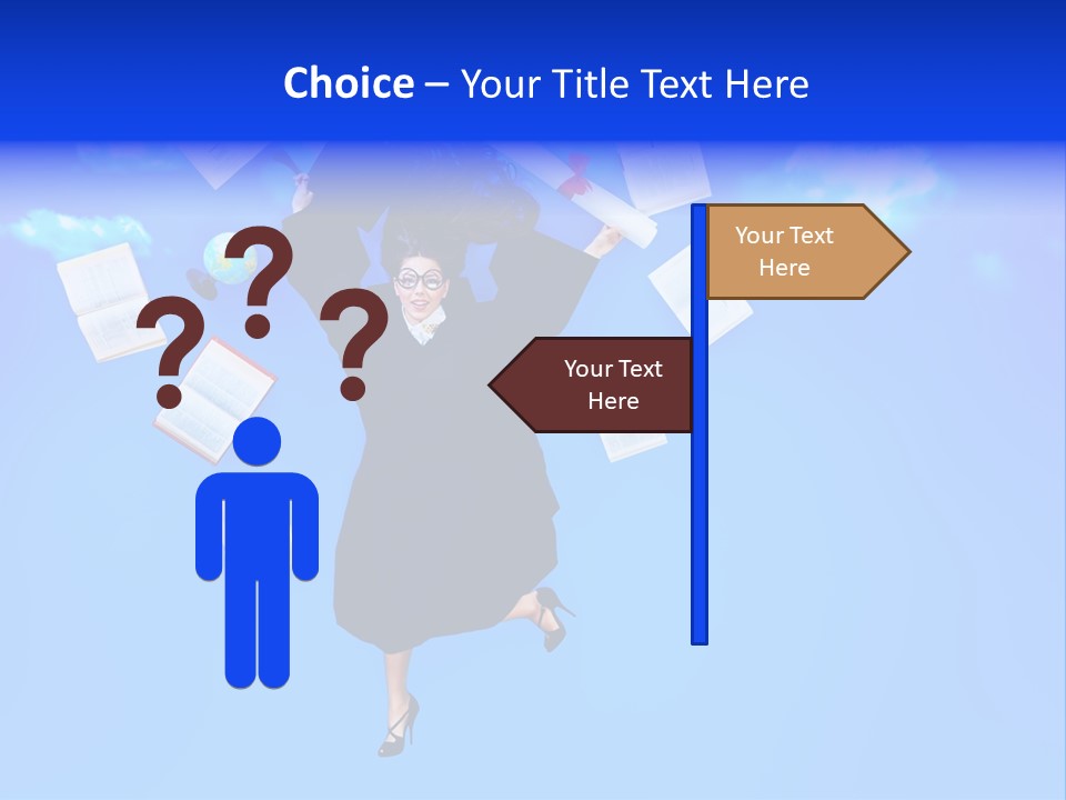 School University Textbook PowerPoint Template