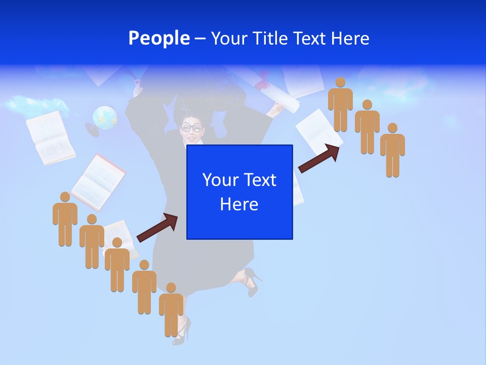 School University Textbook PowerPoint Template