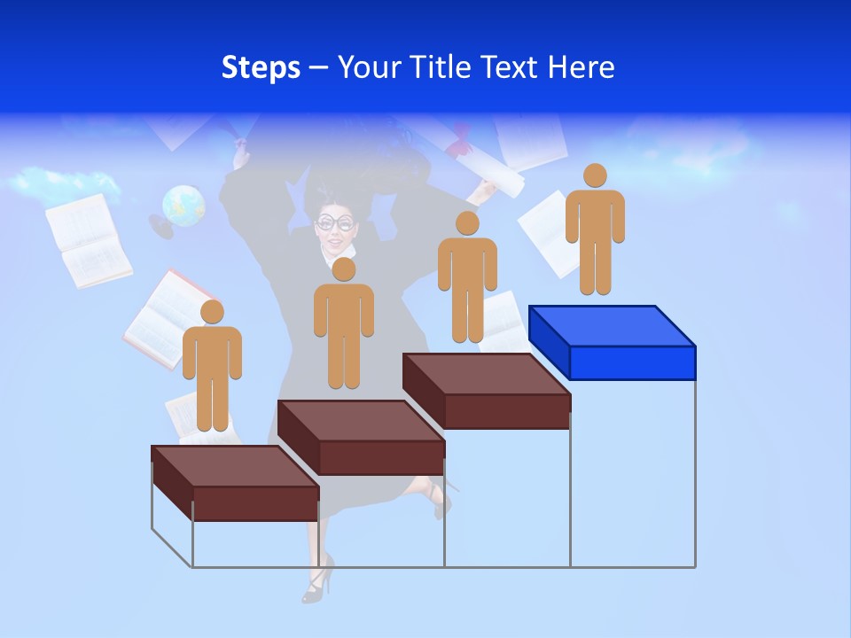 School University Textbook PowerPoint Template