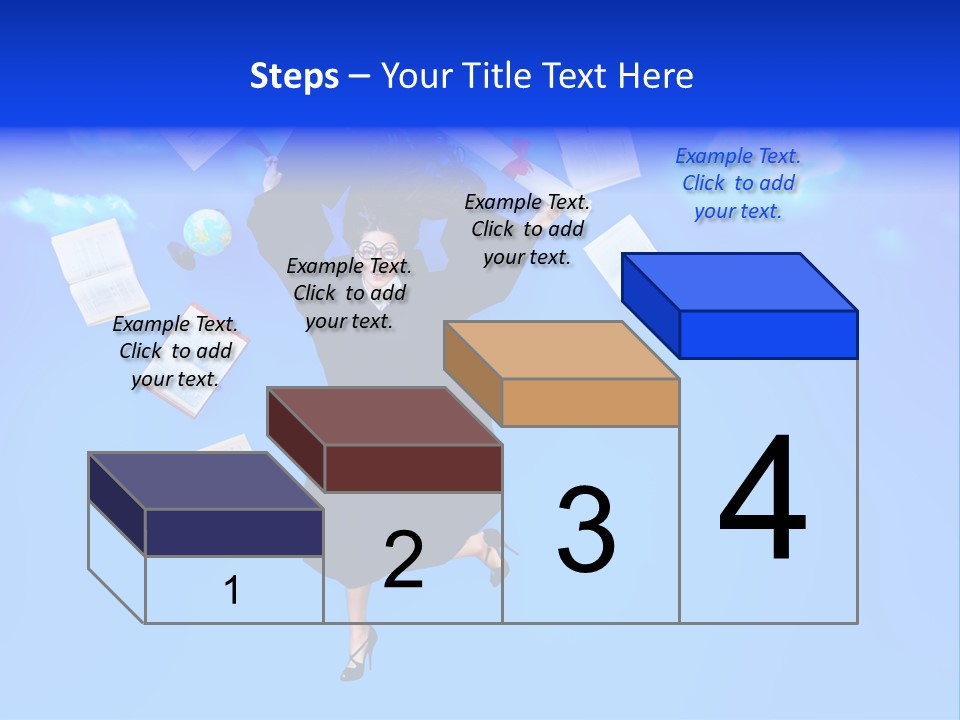 School University Textbook PowerPoint Template