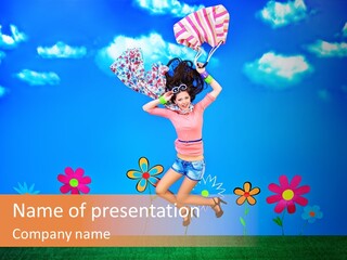 Fantasy Summer Person PowerPoint Template