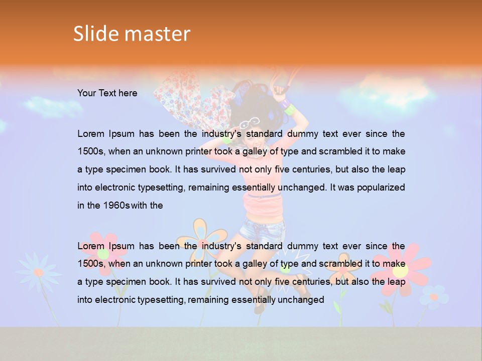 Fantasy Summer Person PowerPoint Template