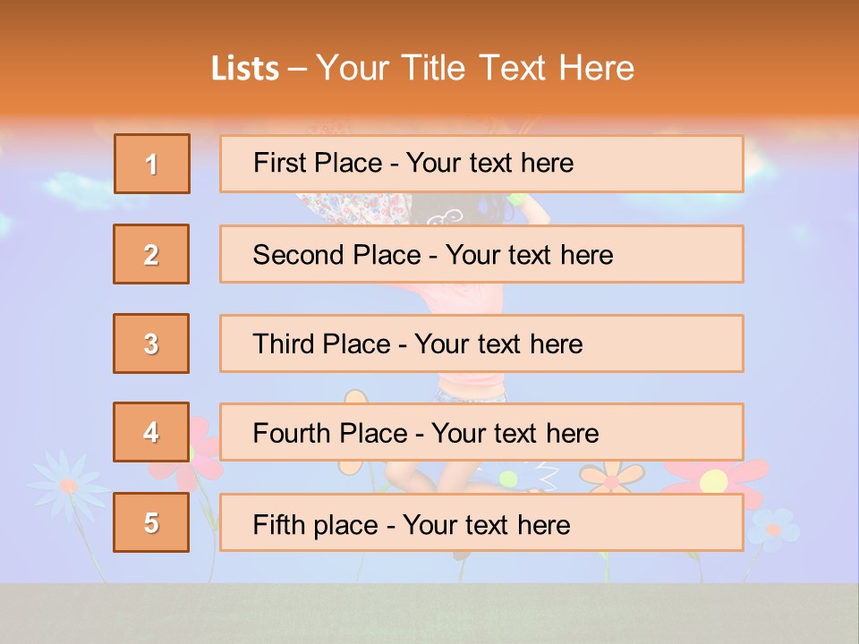 Fantasy Summer Person PowerPoint Template