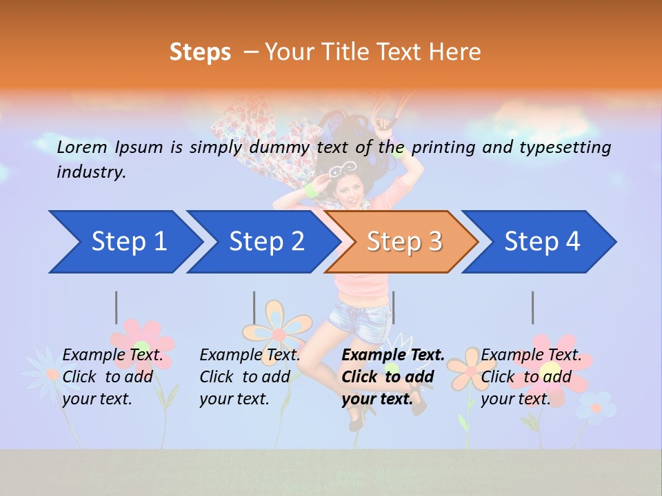 Fantasy Summer Person PowerPoint Template