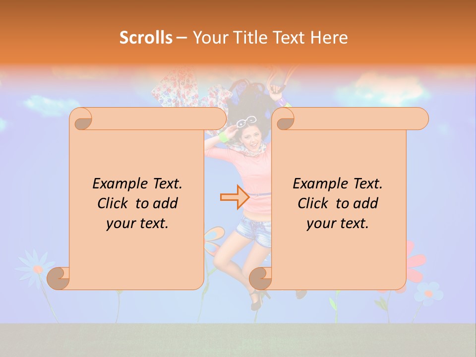 Fantasy Summer Person PowerPoint Template