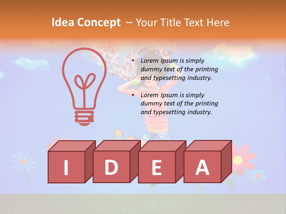 Fantasy Summer Person PowerPoint Template