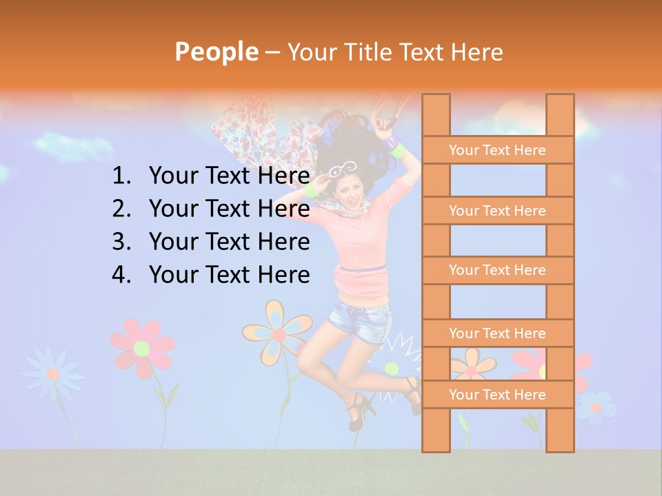 Fantasy Summer Person PowerPoint Template