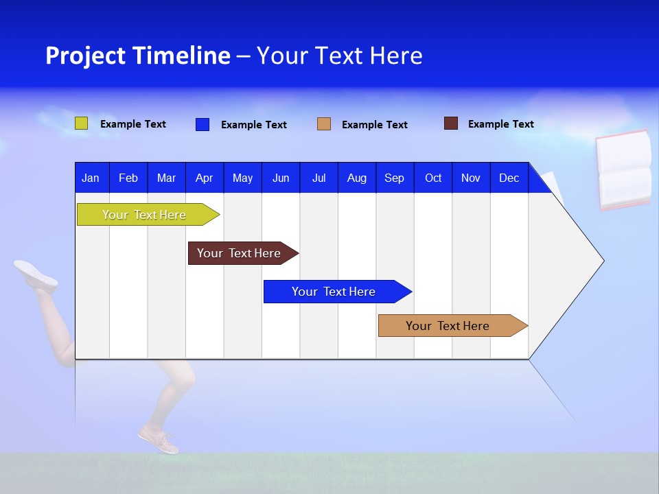 Flying Metaphor Education PowerPoint Template