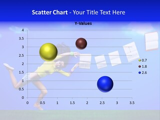 Flying Metaphor Education PowerPoint Template