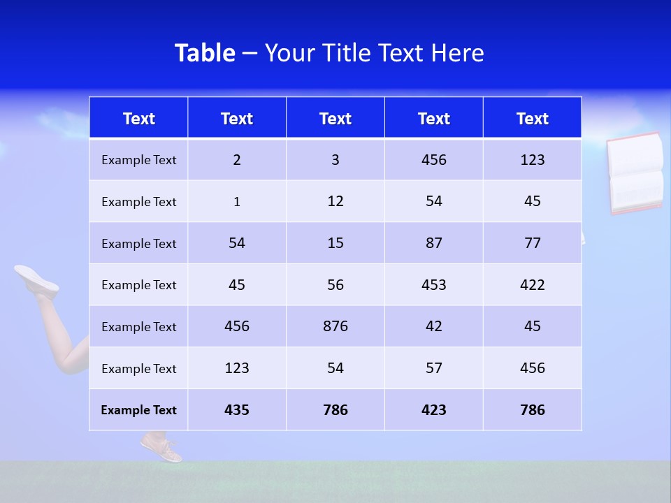 Flying Metaphor Education PowerPoint Template