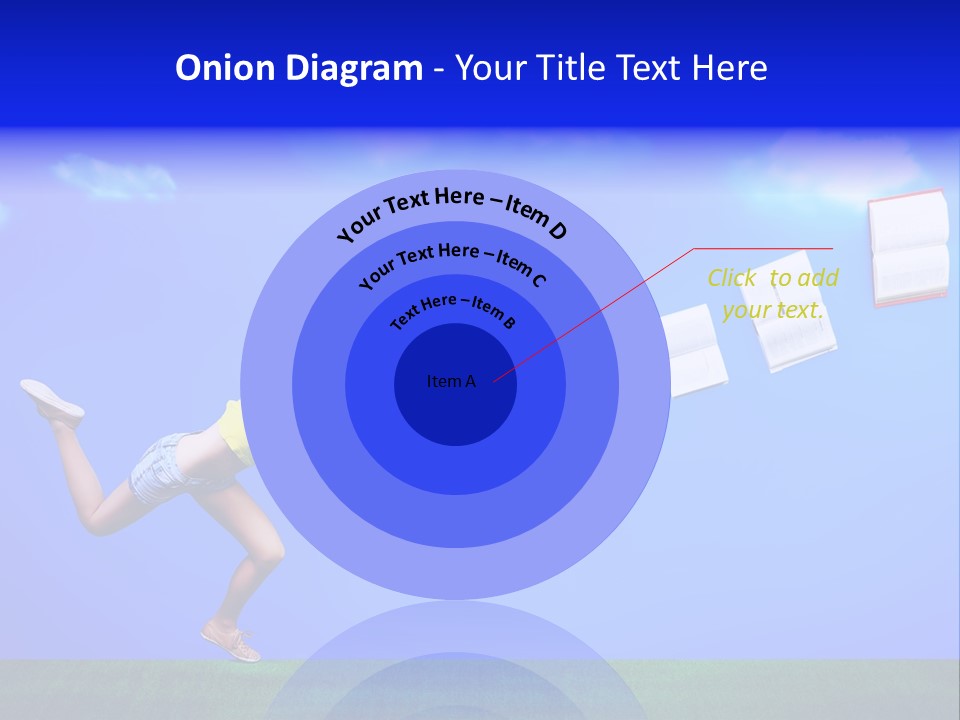 Flying Metaphor Education PowerPoint Template