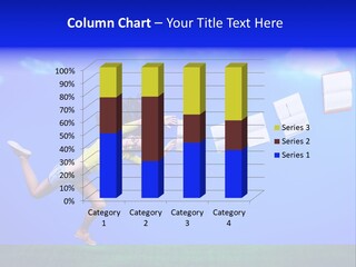 Flying Metaphor Education PowerPoint Template