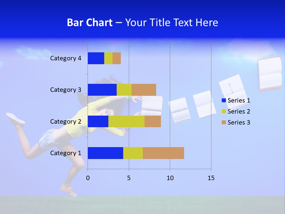 Flying Metaphor Education PowerPoint Template