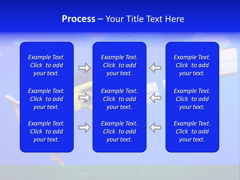 Flying Metaphor Education PowerPoint Template